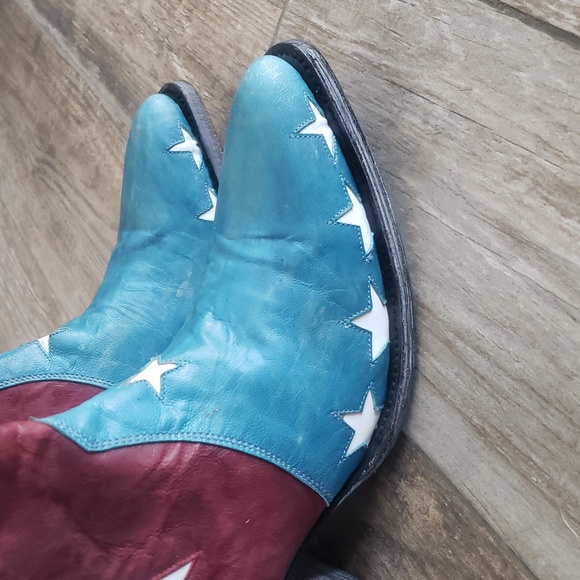 Yippee By Old Gringo Joyce Red White Blue Bootie - Picture 7 of 8